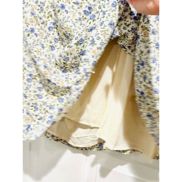 NWOT REFORMATION Idalia Printed Open Back Cutout Ruffle Sleeve Mini Dress 10US - Picture 11 of 16